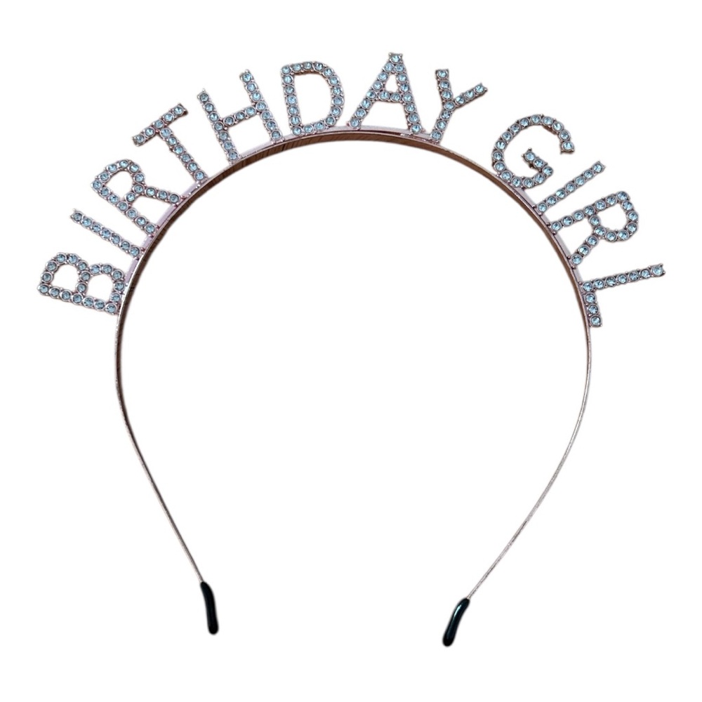 Amazon Birthday Girl Headband - Silver and Gold